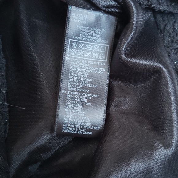 Black glittery strapless dress - Picture 4 of 4